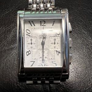 Men’s Giorgio Milano Tank Stainless Steel Watch